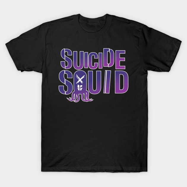 Suicide Squid T-Shirt by Wislander